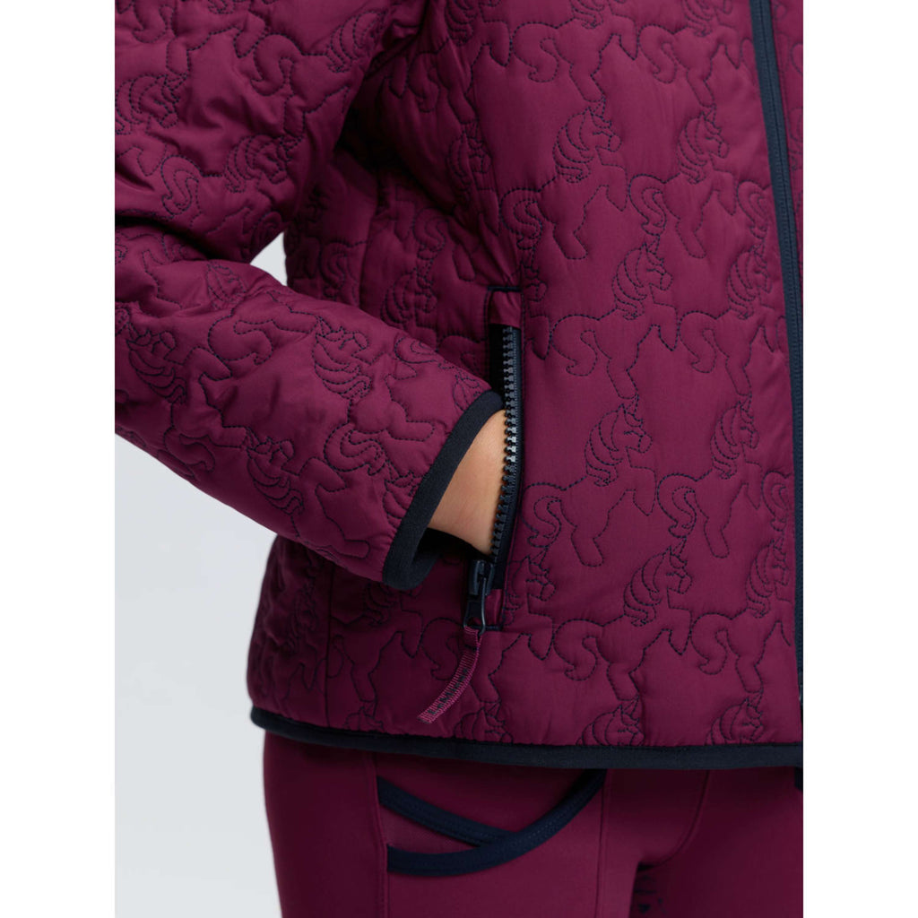 LeMieux Jas Lola Quilted Kids Blackberry