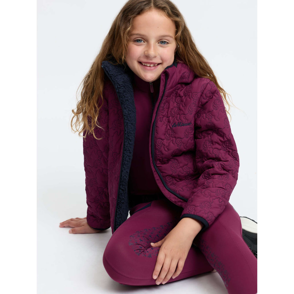 LeMieux Jas Lola Quilted Kids Blackberry