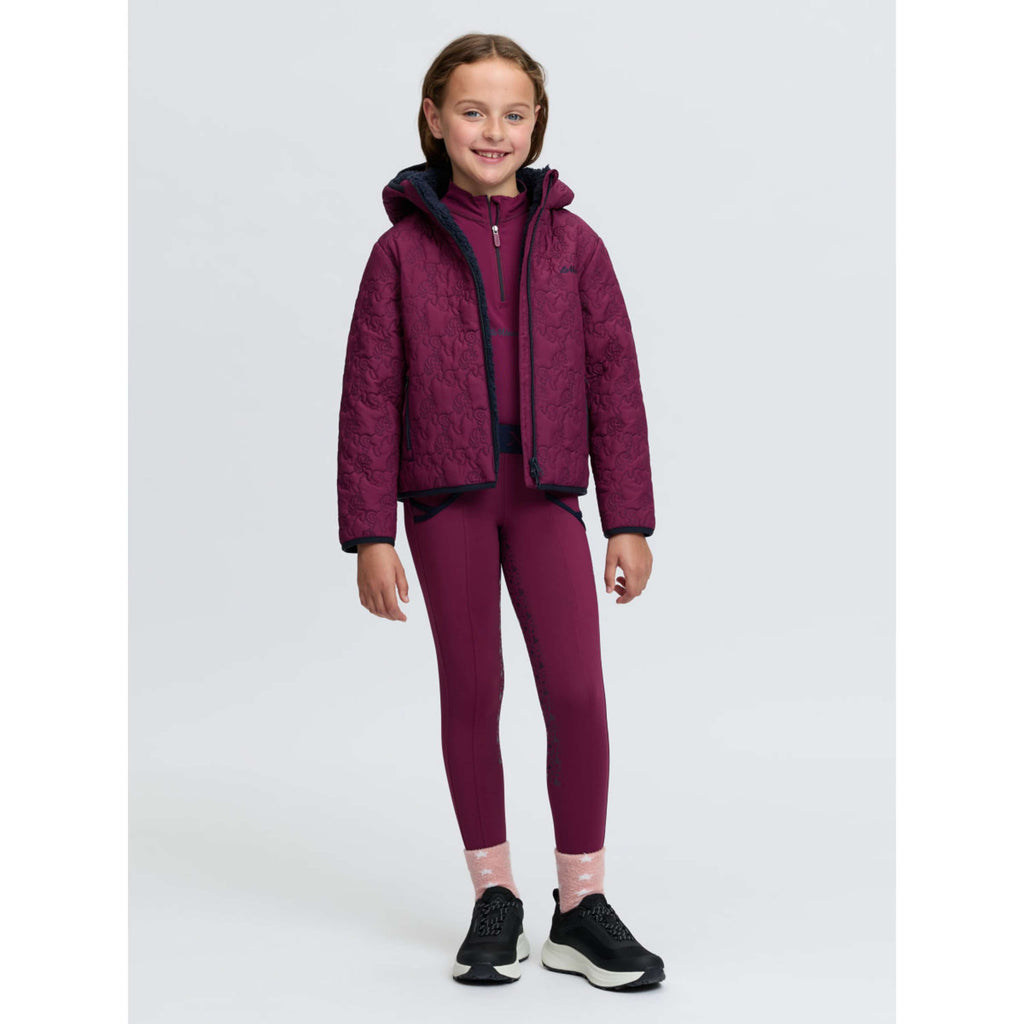 LeMieux Jas Lola Quilted Kids Blackberry