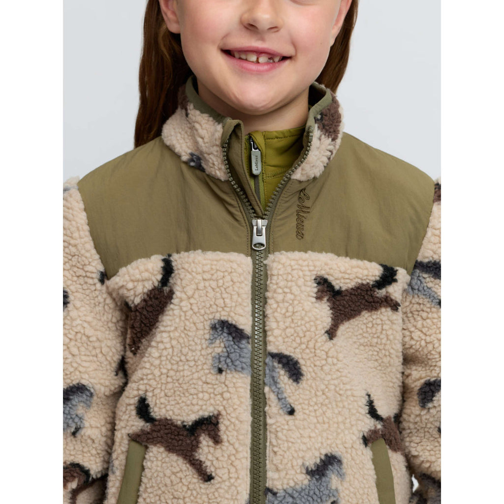 LeMieux Vest Theo Pony Fleece Kids Willow Green
