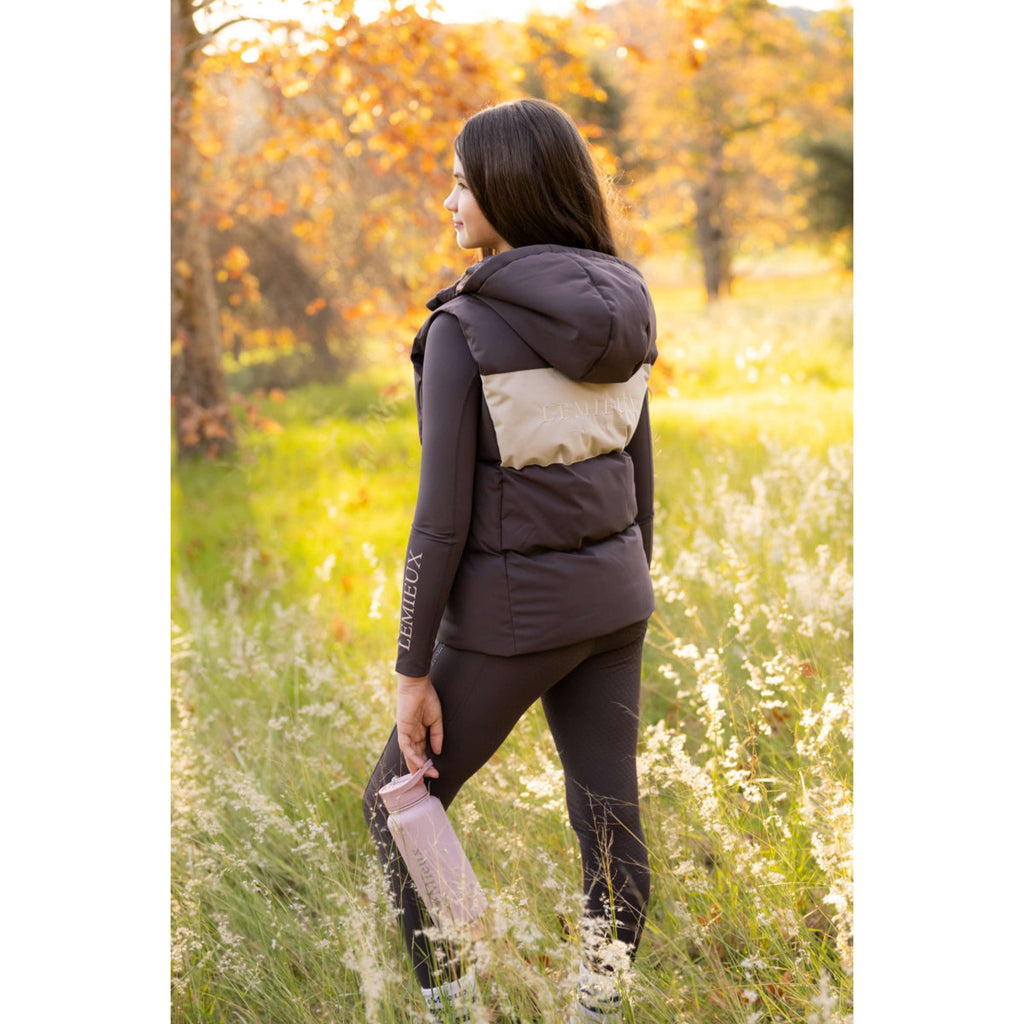 LeMieux Bodywarmer Joey Hooded Kids Cocoa
