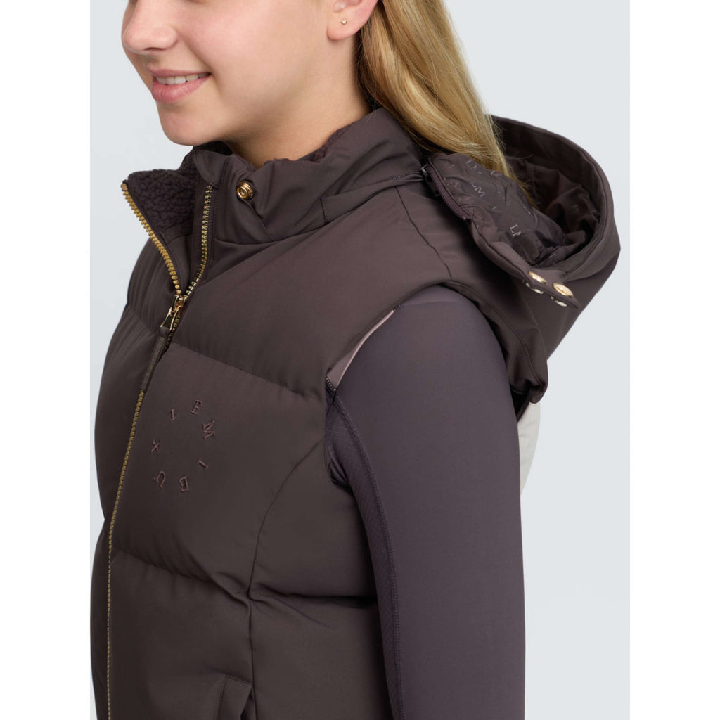 LeMieux Bodywarmer Joey Hooded Kids Cocoa