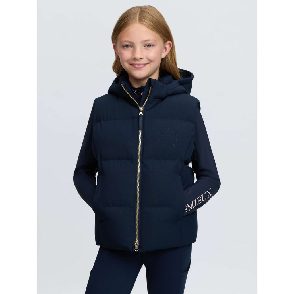 LeMieux Bodywarmer Joey Hooded Kids Navy