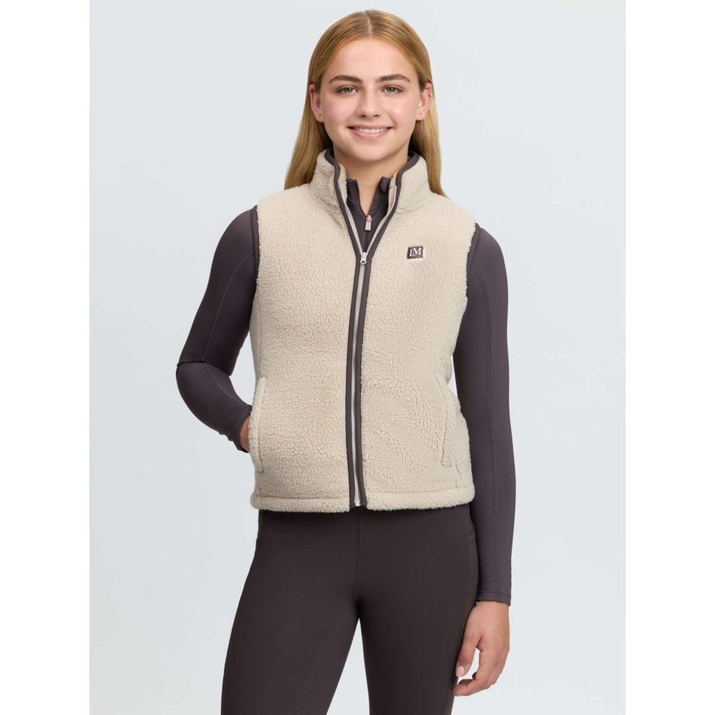 LeMieux Bodywarmer Trinity Teddy Kids Stone