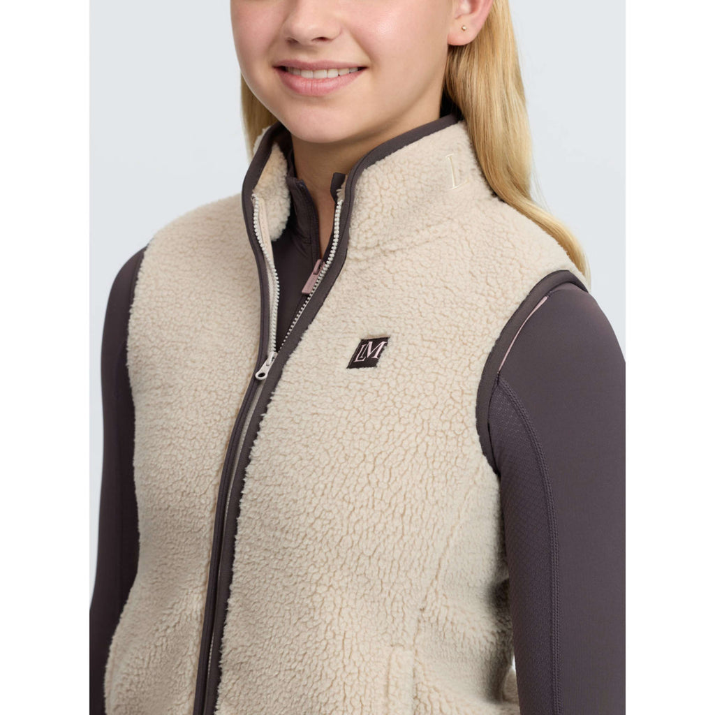 LeMieux Bodywarmer Trinity Teddy Kids Stone