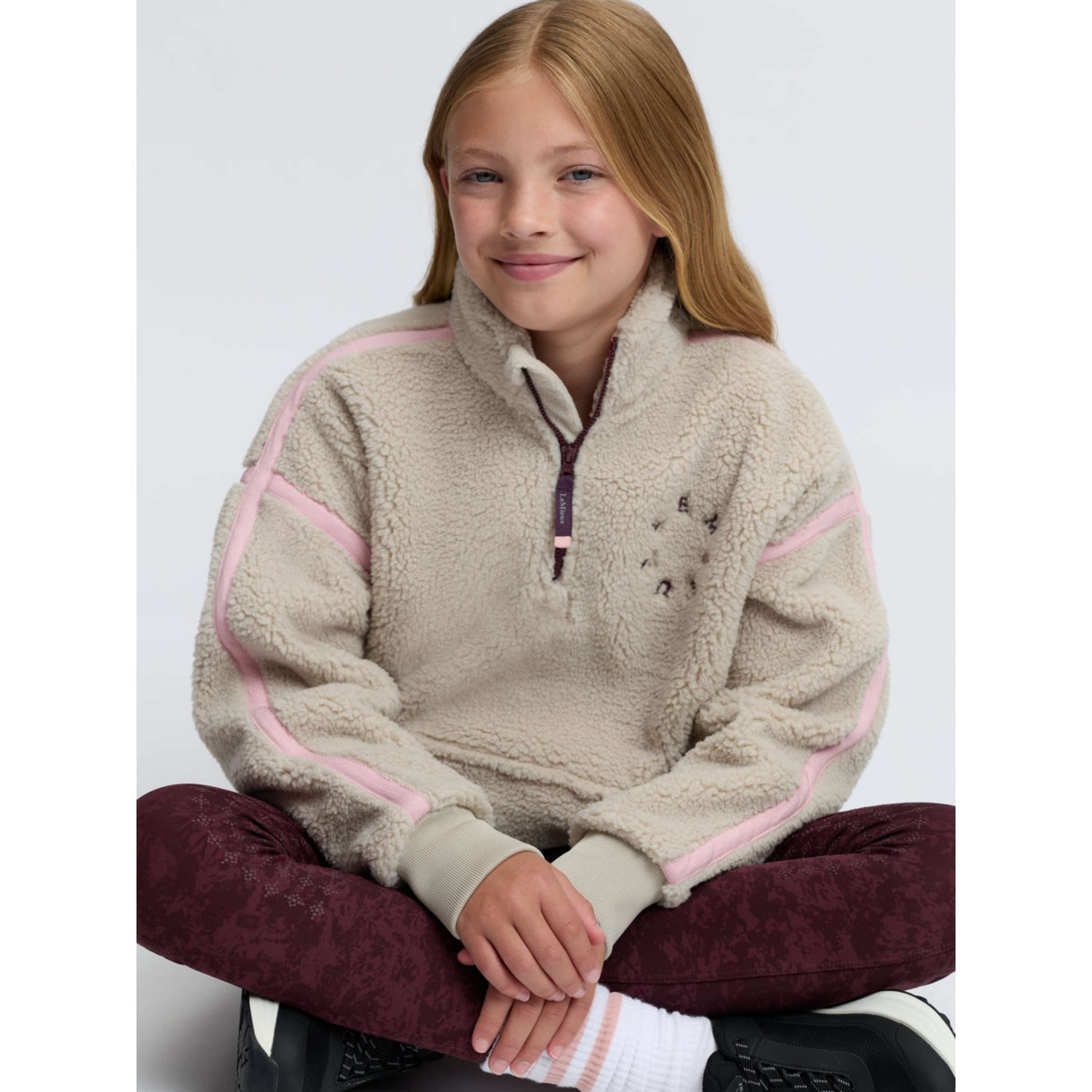 LeMieux Trui Jody Teddy Fleece Kids Stone