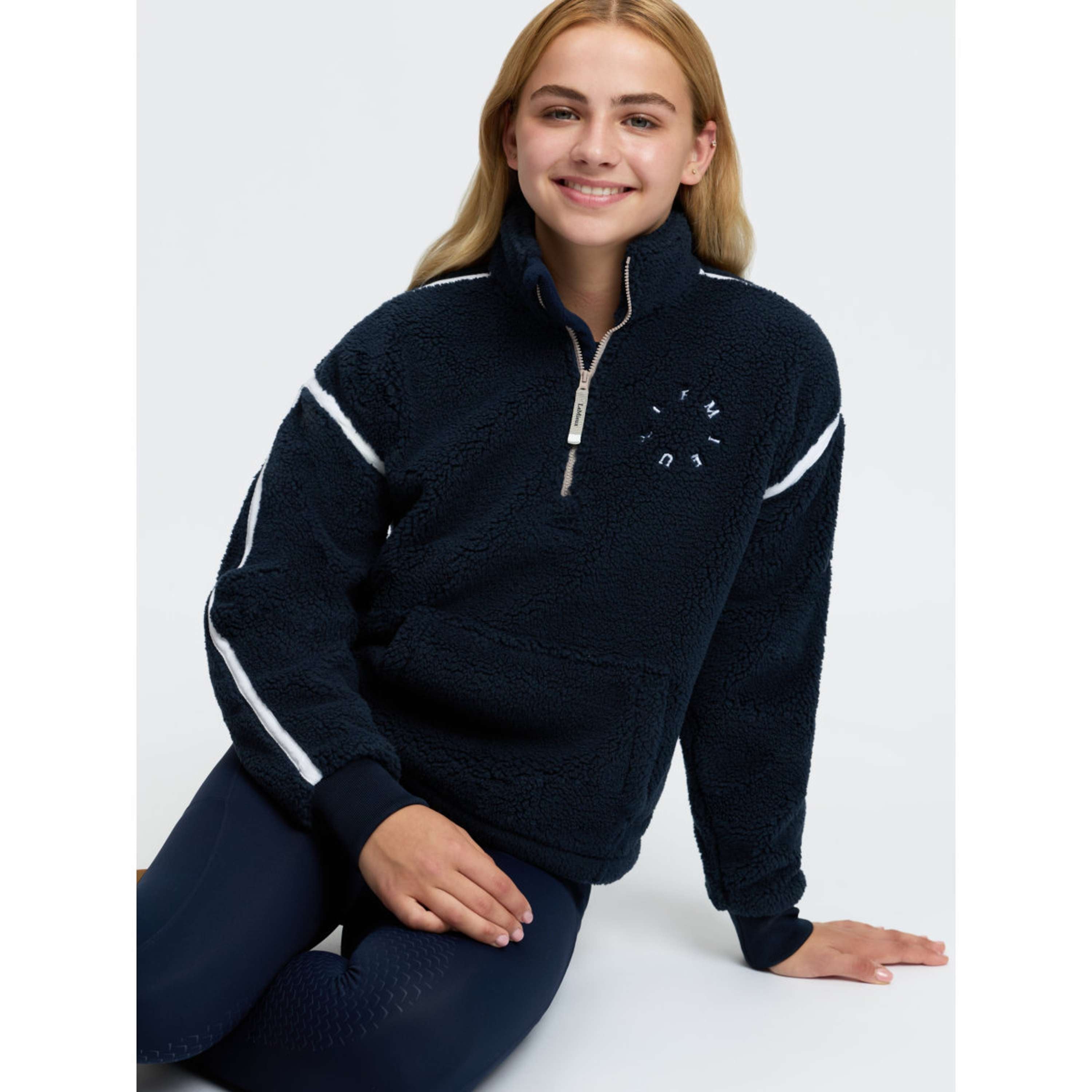 LeMieux Trui Jody Teddy Fleece Kids Navy