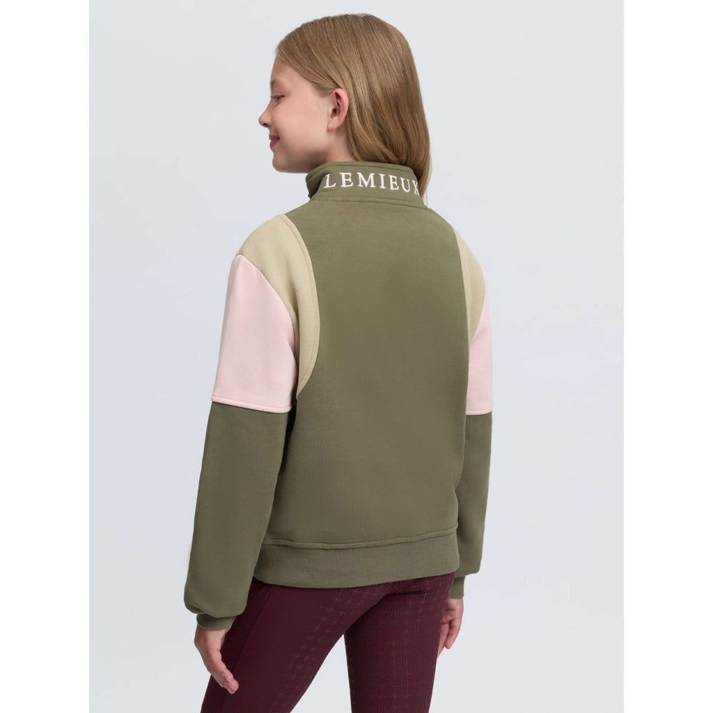 LeMieux Trui Viola Quarter Zip Kids Willow Green