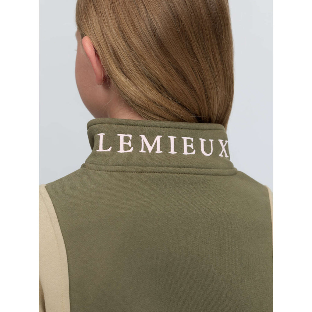 LeMieux Trui Viola Quarter Zip Kids Willow Green