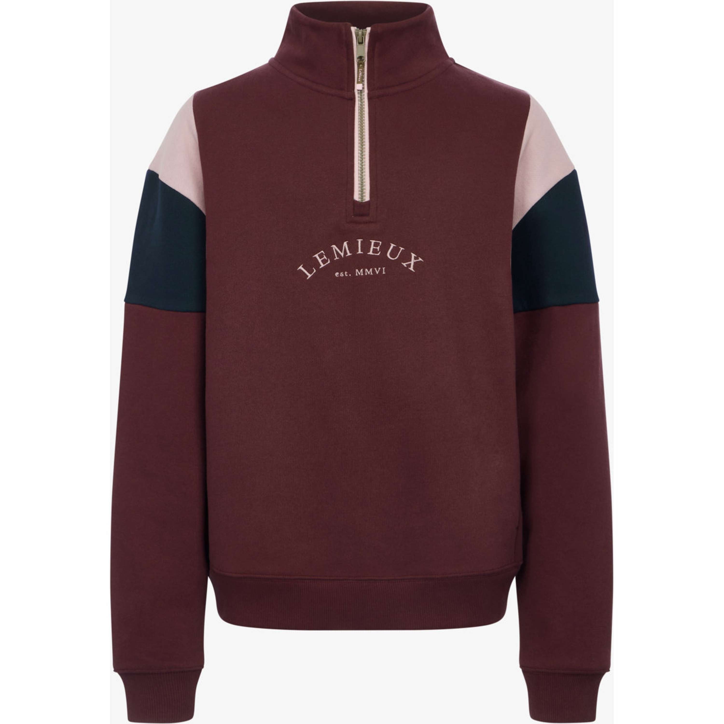 LeMieux Trui Viola Quarter Zip Kids Bramble