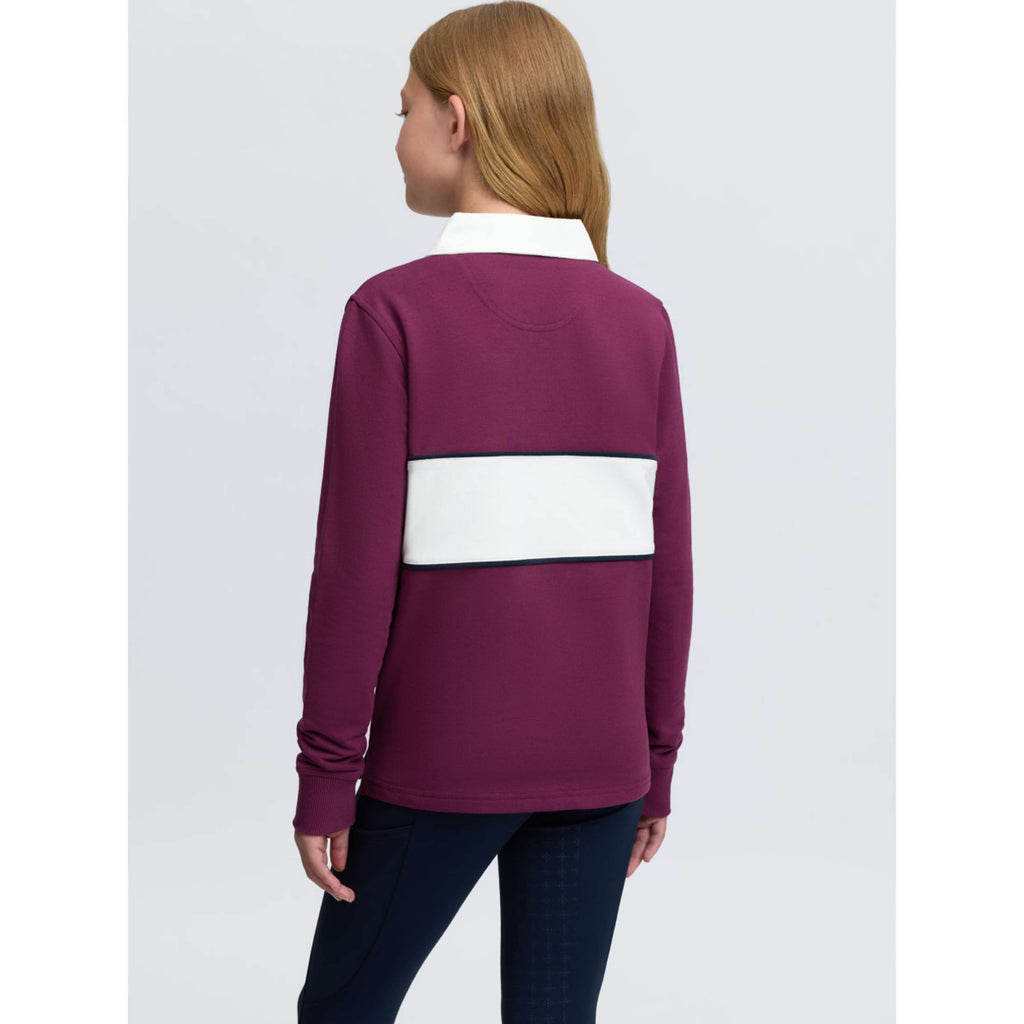 LeMieux Shirt Riley Rugby Kids Lange Mouwen Blackberry