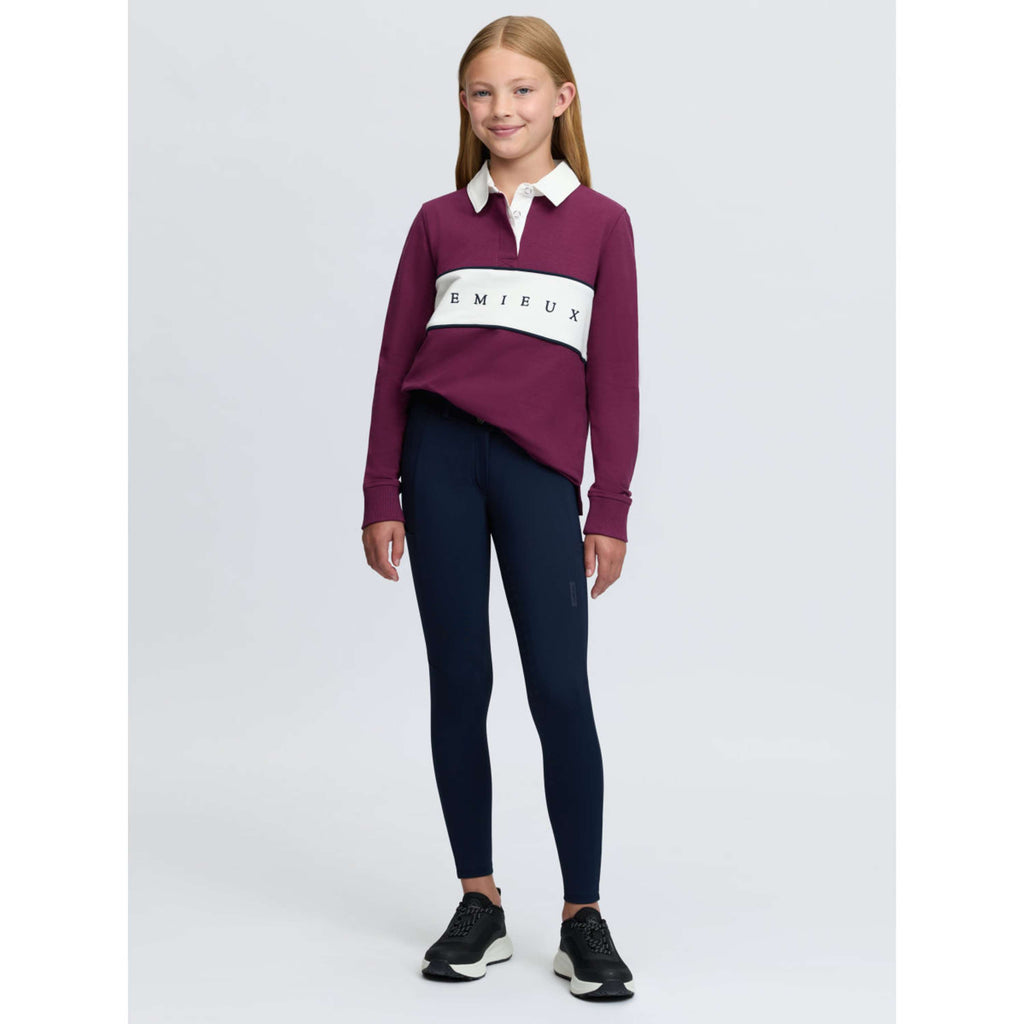 LeMieux Shirt Riley Rugby Kids Lange Mouwen Blackberry