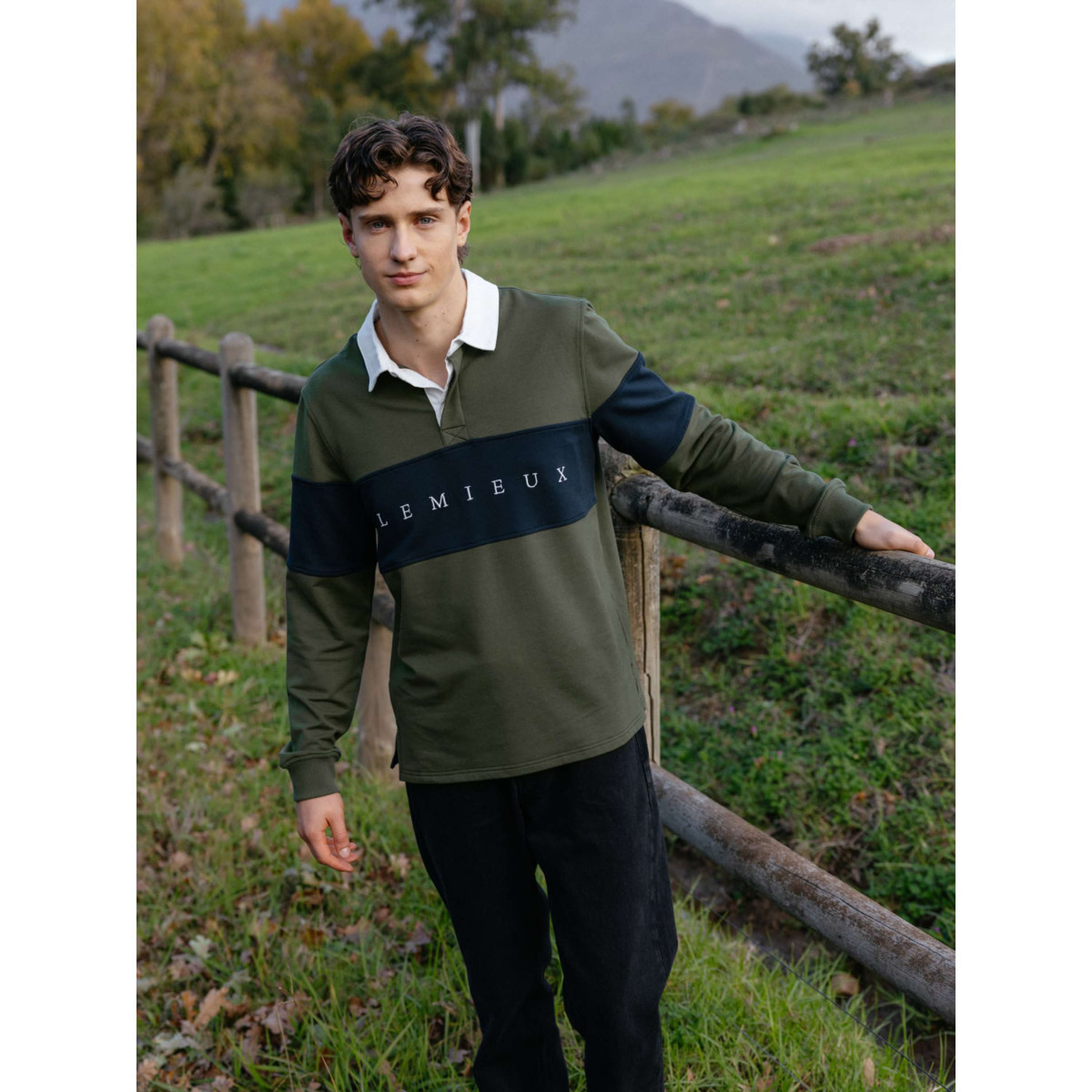 LeMieux Shirt Rugby Heren Olive