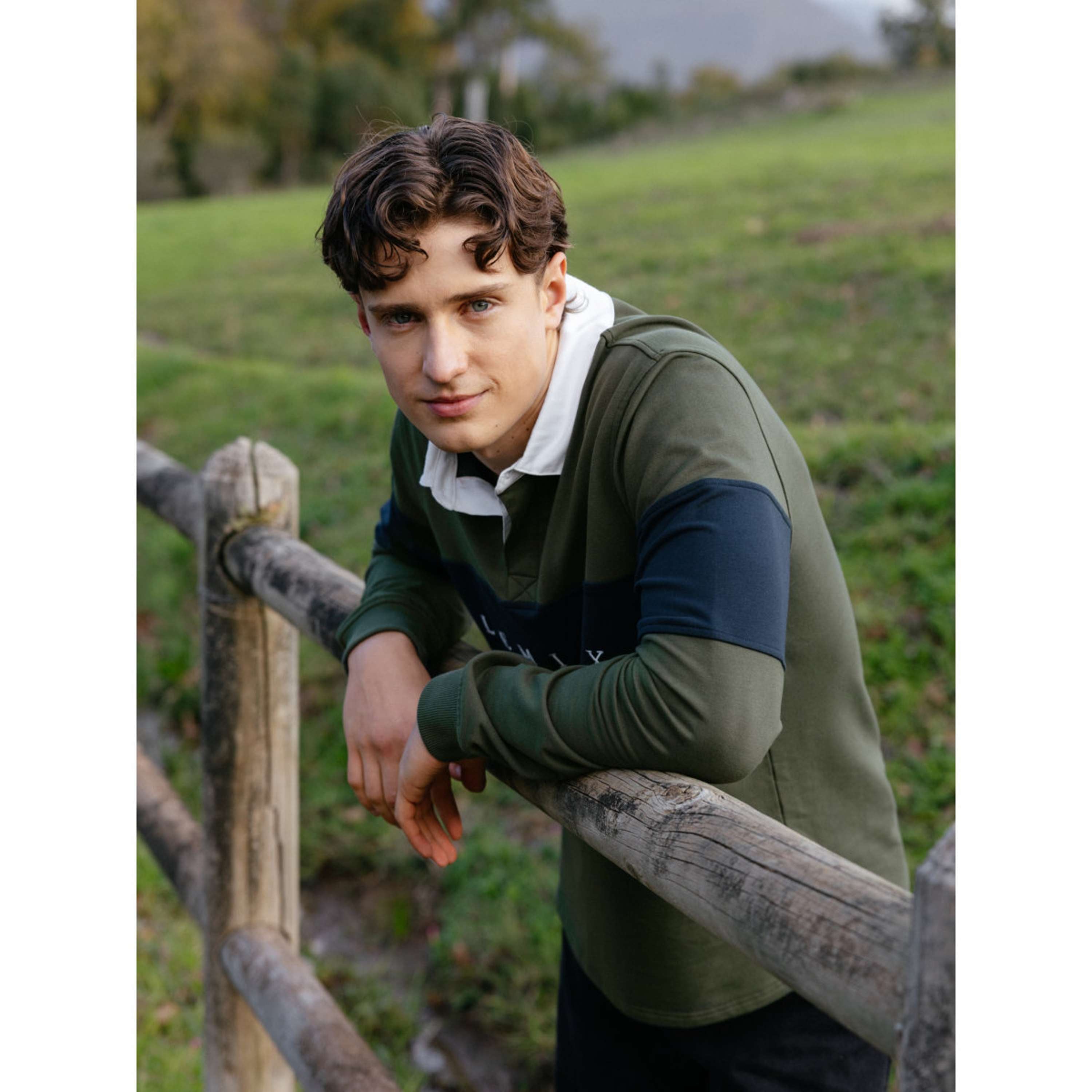 LeMieux Shirt Rugby Heren Olive