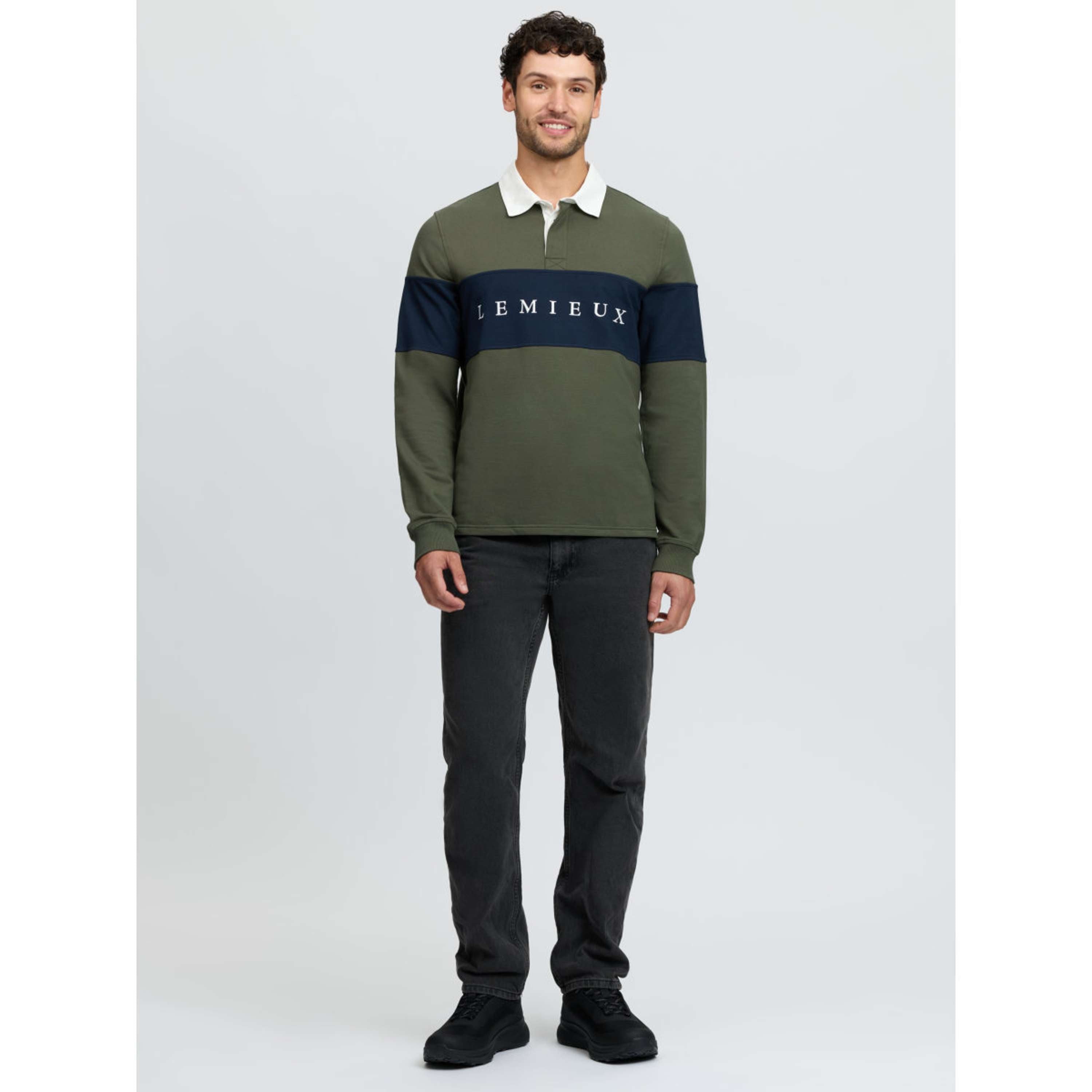 LeMieux Shirt Rugby Heren Olive