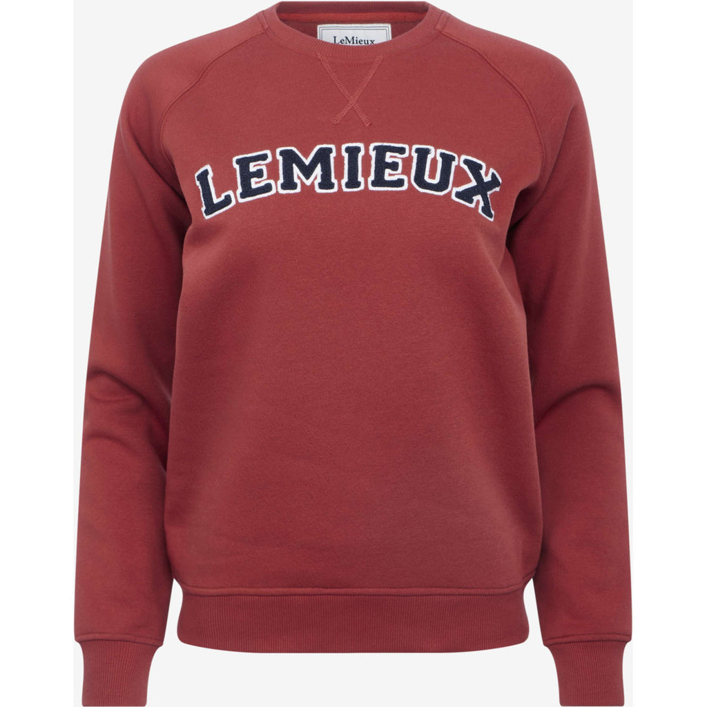 LeMieux Trui Vida Varsity Crew Neck Russet