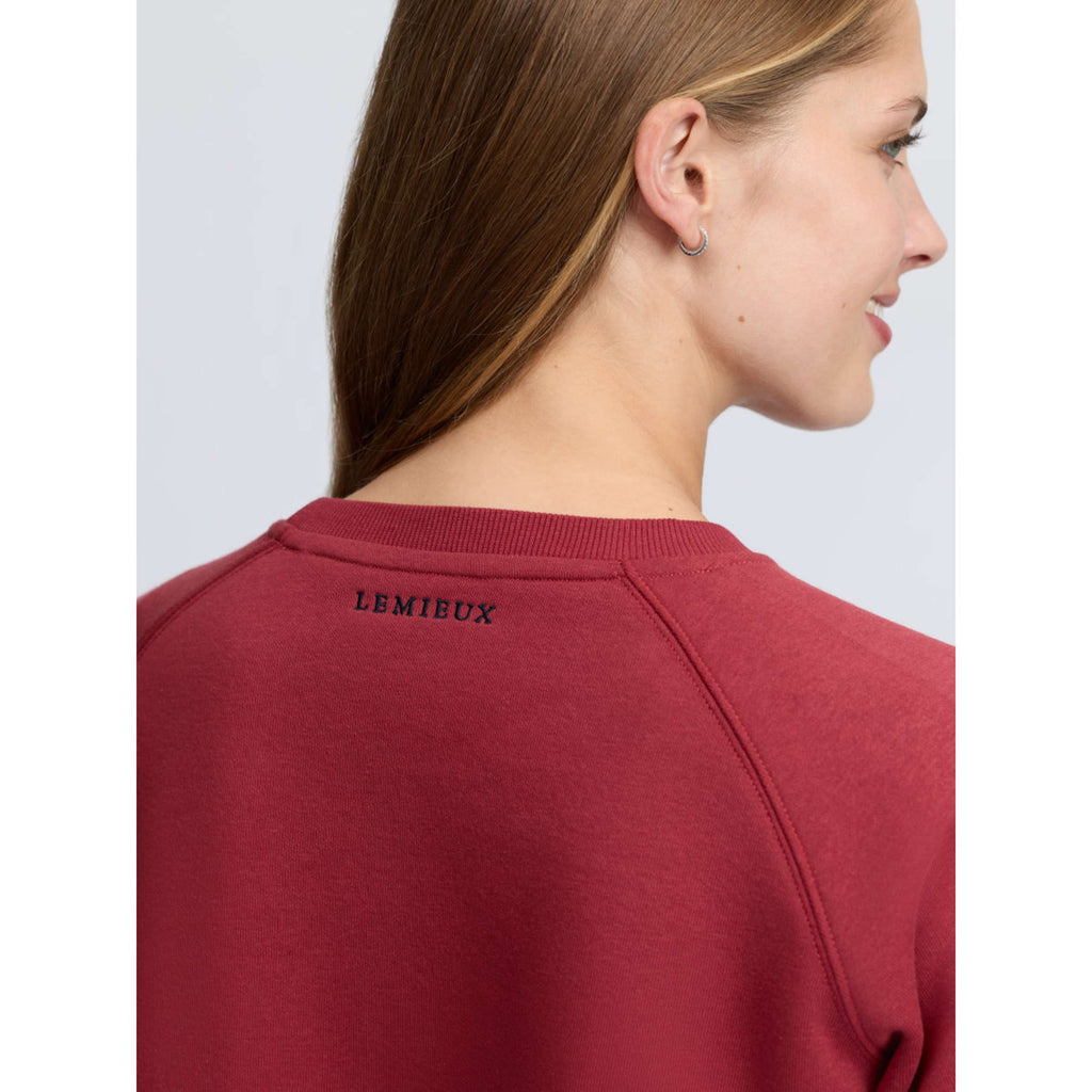 LeMieux Trui Vida Varsity Crew Neck Russet