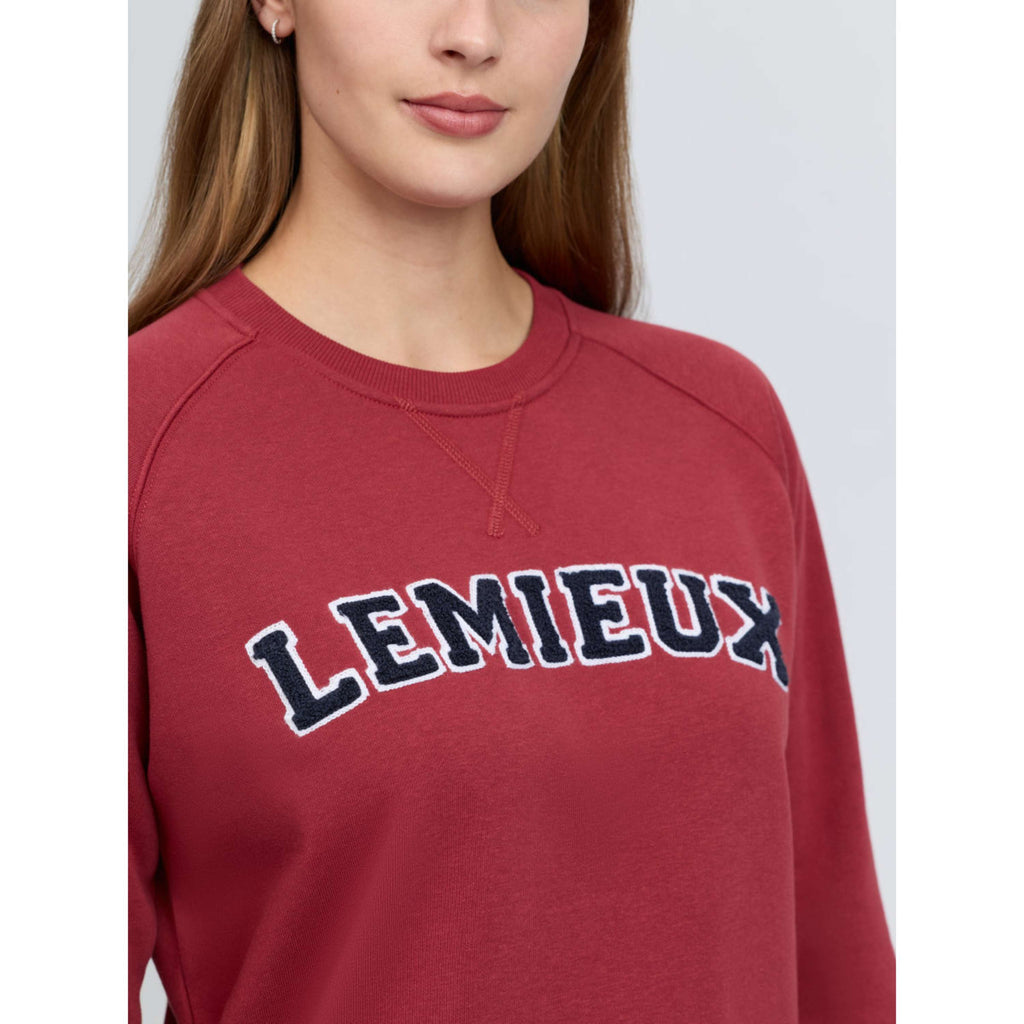 LeMieux Trui Vida Varsity Crew Neck Russet