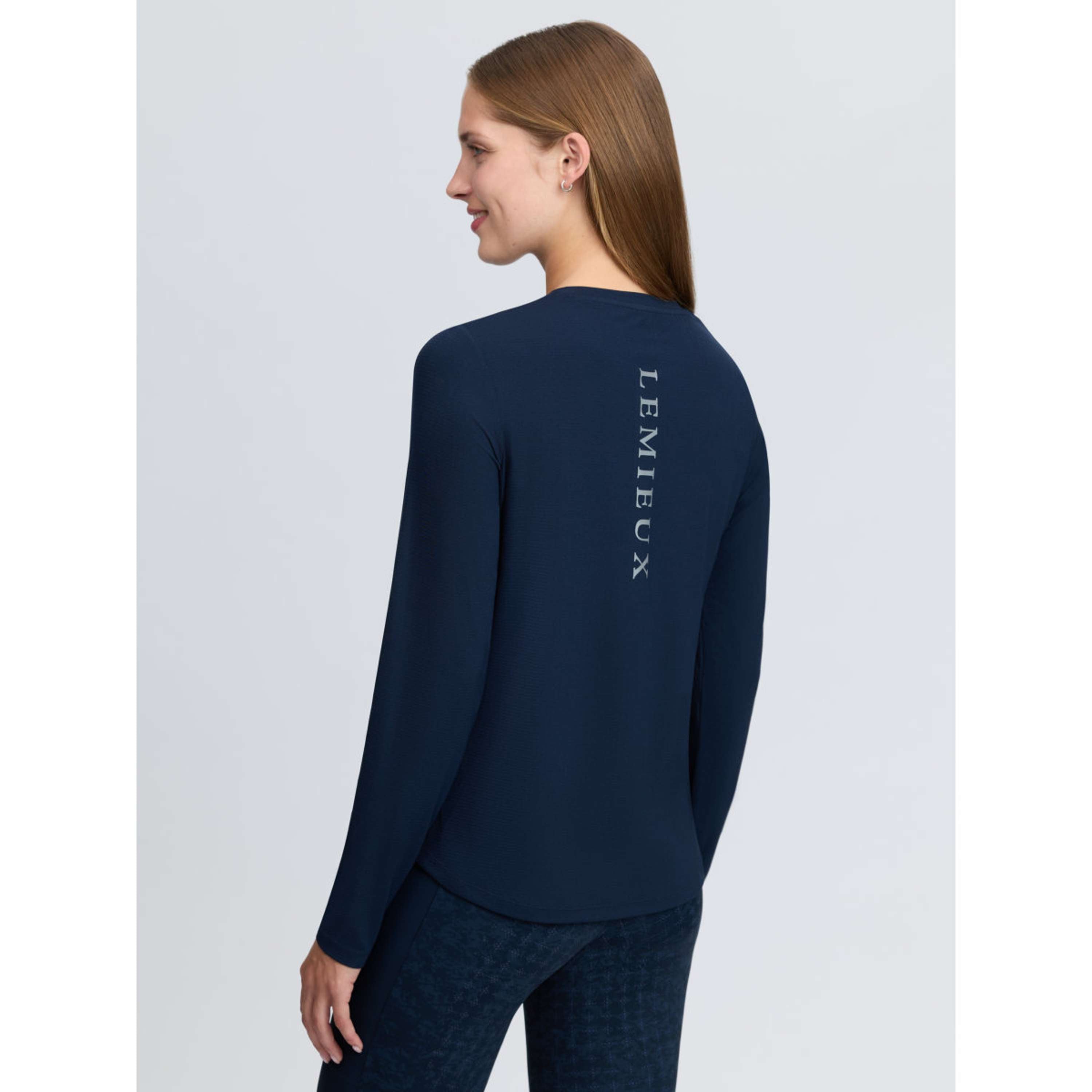 LeMieux Baselayer Sports Tee Lange Mouwen Navy