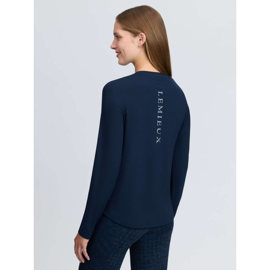 LeMieux Baselayer Sports Tee Lange Mouwen Navy