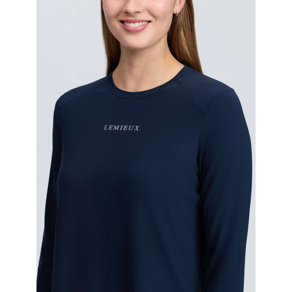 LeMieux Baselayer Sports Tee Lange Mouwen Navy