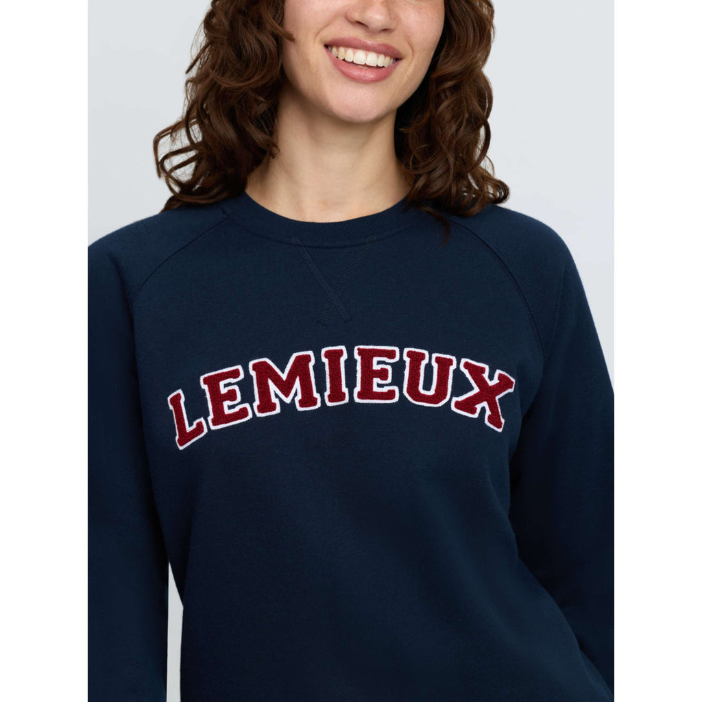 LeMieux Trui Vida Varsity Crew Neck Navy