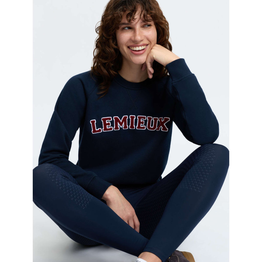 LeMieux Trui Vida Varsity Crew Neck Navy