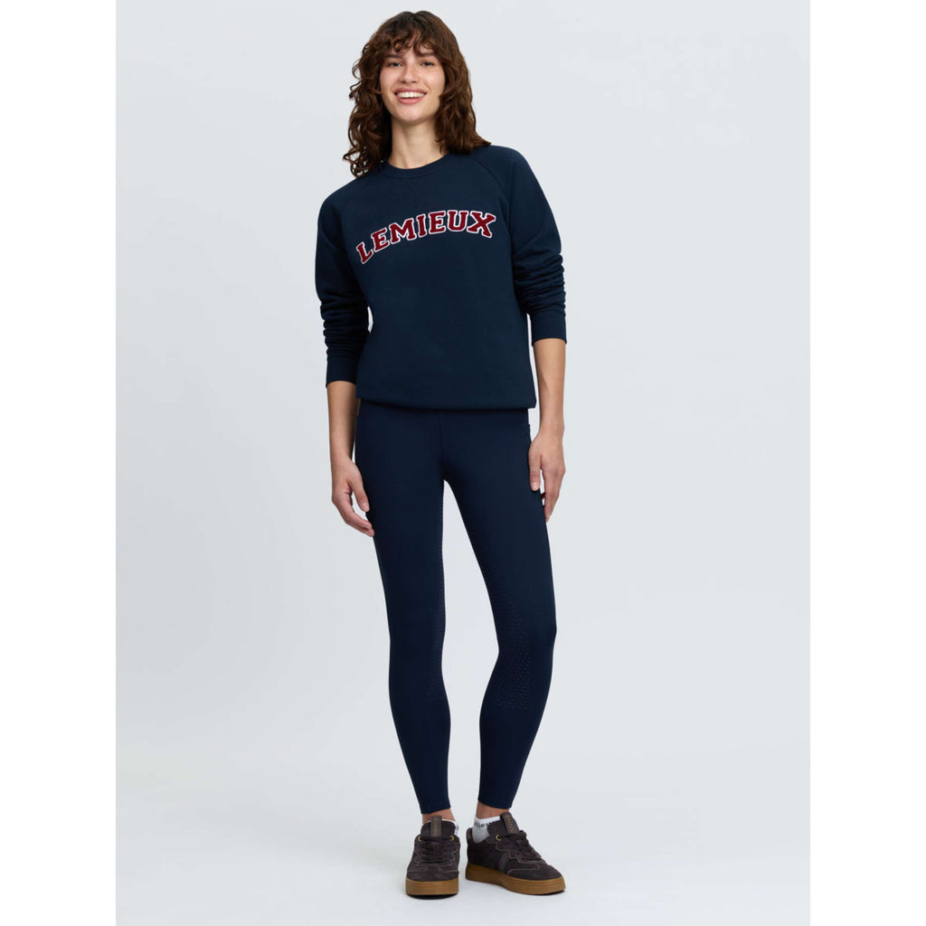 LeMieux Trui Vida Varsity Crew Neck Navy