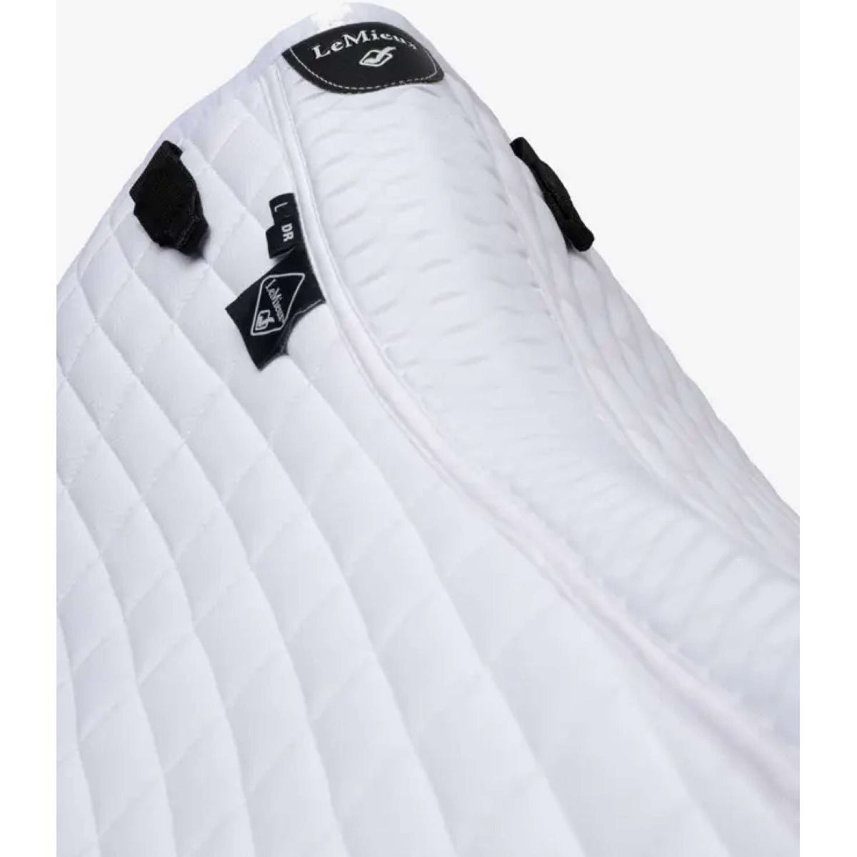 LeMieux Zadeldekje Self-Cool Square Arctic Dressuur Wit