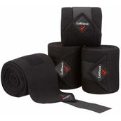 LeMieux Bandages Luxury Polo Set van 4 Zwart/Zwart