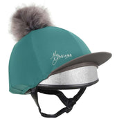 LeMieux Hat Silks Peacock Groen