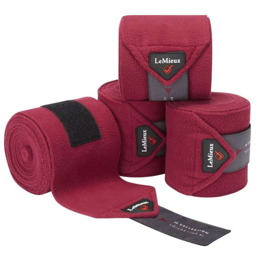 LeMieux Bandages Luxury Polo Set van 4 Mulberry