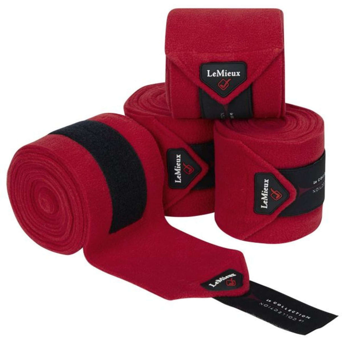 LeMieux Bandages Luxury Polo Set van 4 Chilli Red