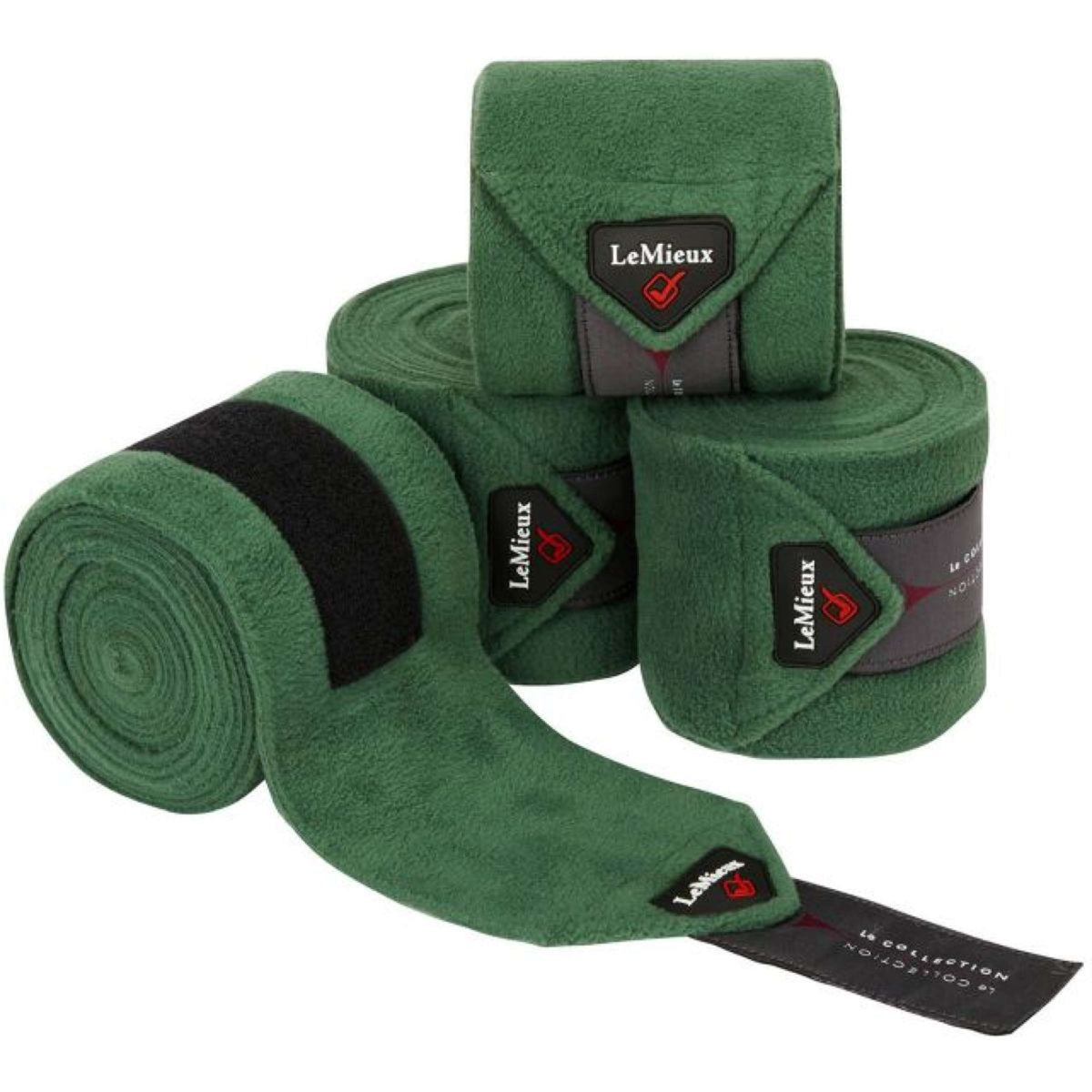 LeMieux Bandages Luxury Polo Set van 4 Hunter Groen