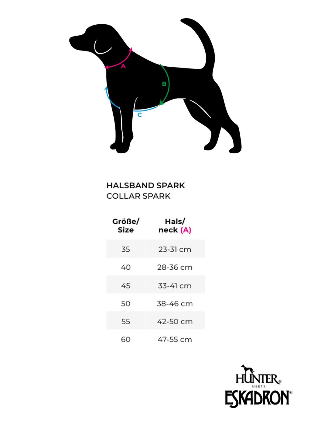 Hunter x Eskadron Hondenhalsband Spark Taupe