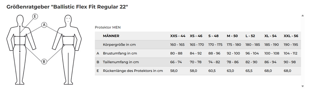 Komperdell Rugprotector Flexfit Regular New Zwart