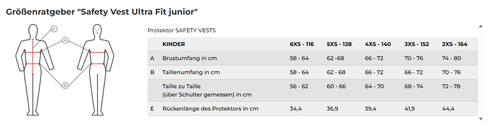 Komperdell Bodyprotector Ultra Fit Junior Zwart