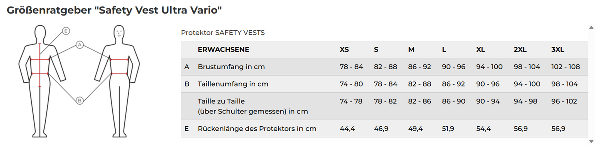Komperdell Bodyprotector Ultra Vario Zwart