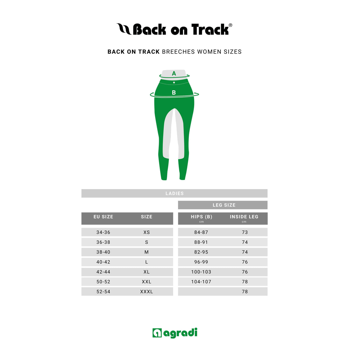 Back on Track Rijbroek Julia Full Grip Grijs