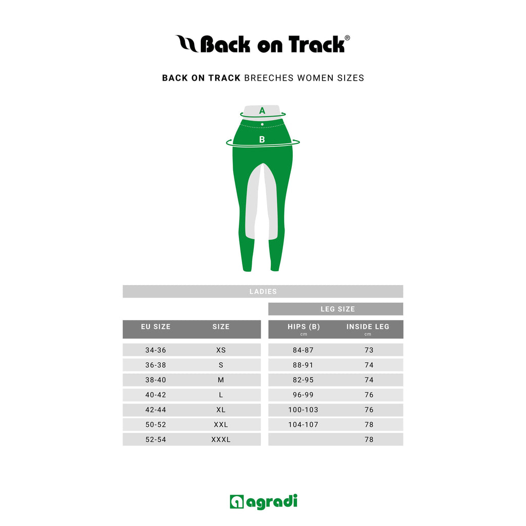 Back on Track Rijbroek Julia Full Grip Blauw