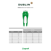 Dublin Rijbroek Shona Full Grip Denim Print Siliconen Ash