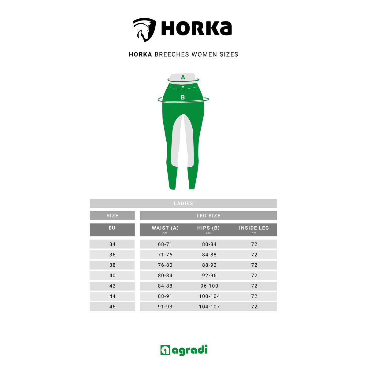 HORKA Rijlegging Champion Dames Zwart