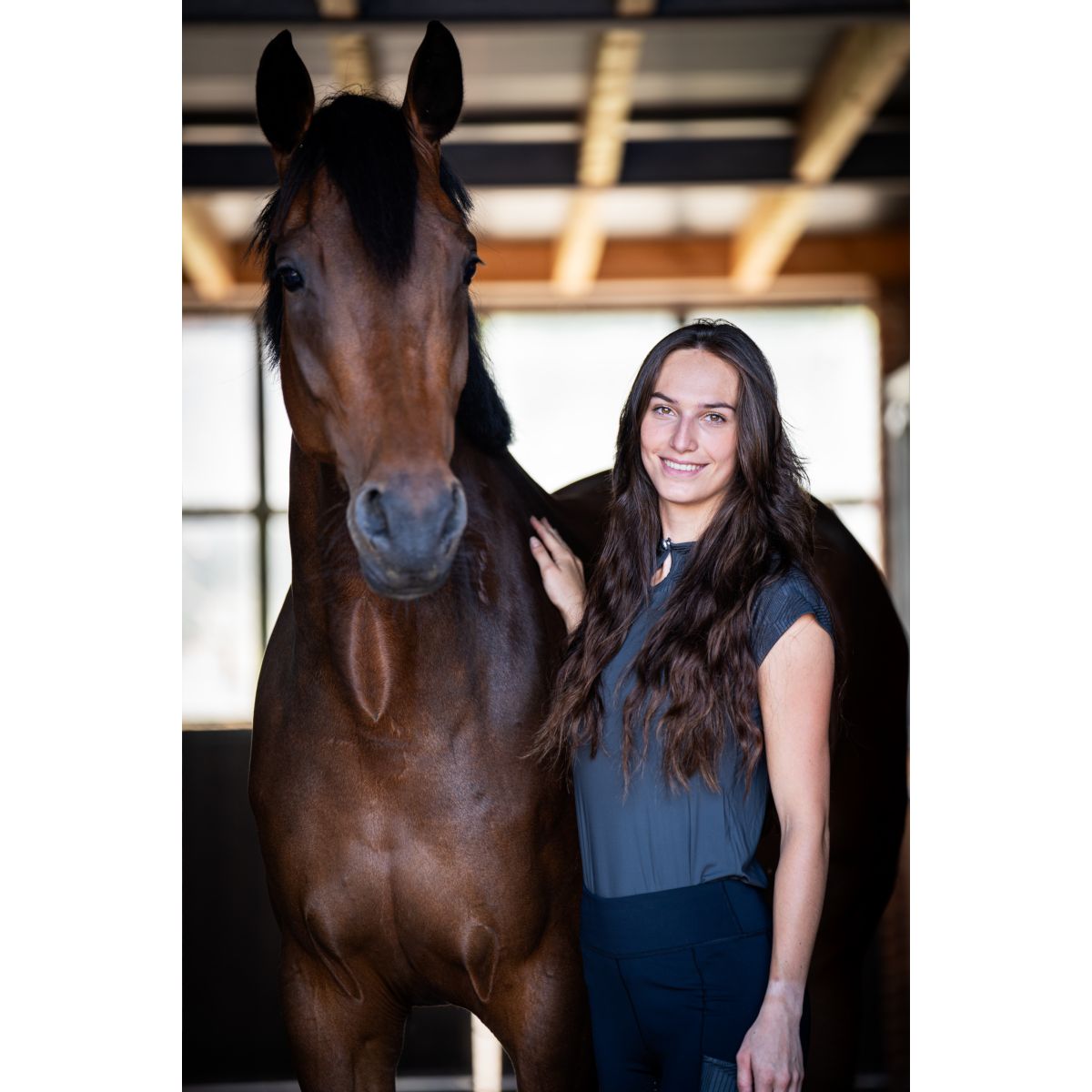 Mountain Horse Shirt Lace Zwart