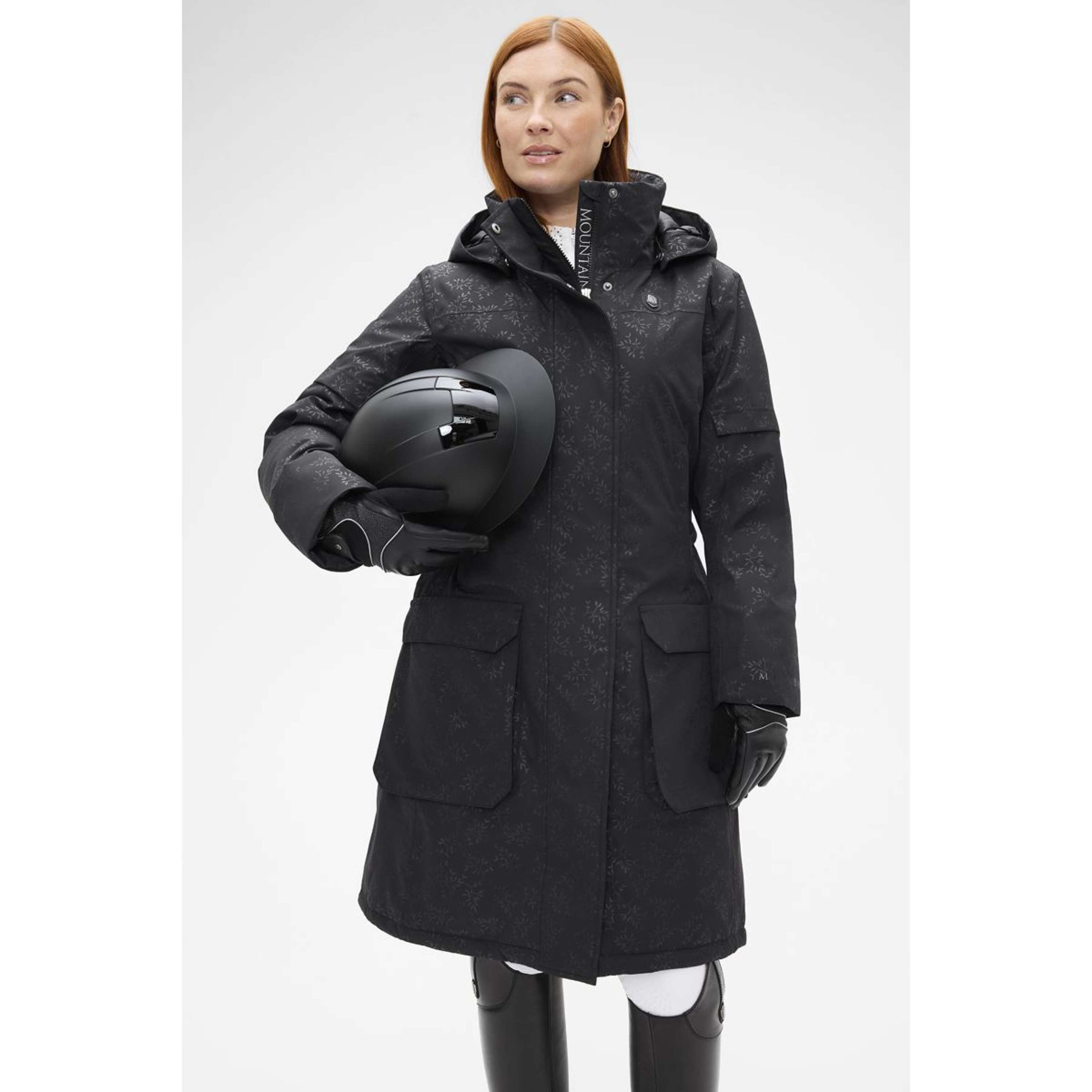 Mountain Horse Lange Jas Saga Black Leaf