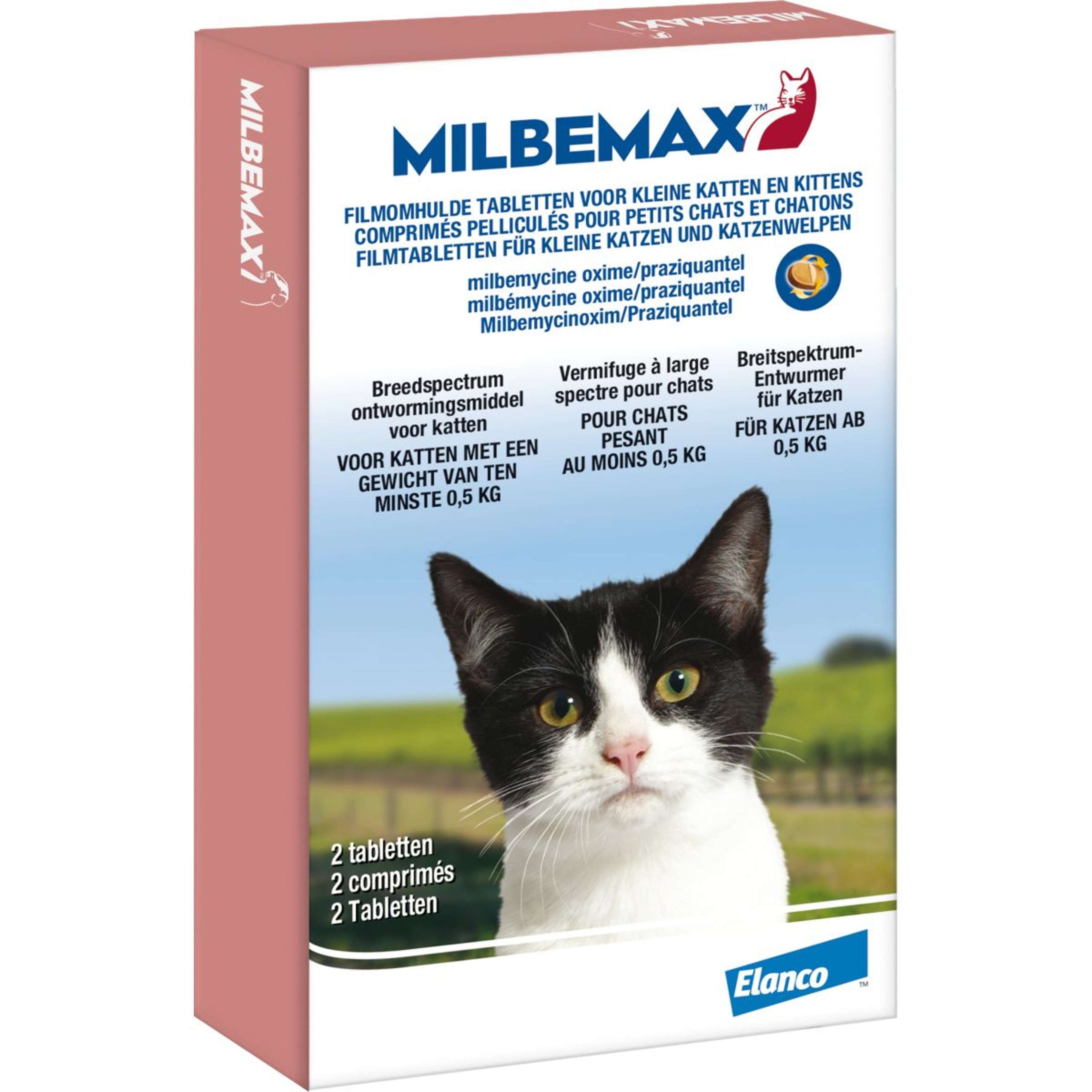 Milbemax Ontwormingstabletten Kitten/kat Klein