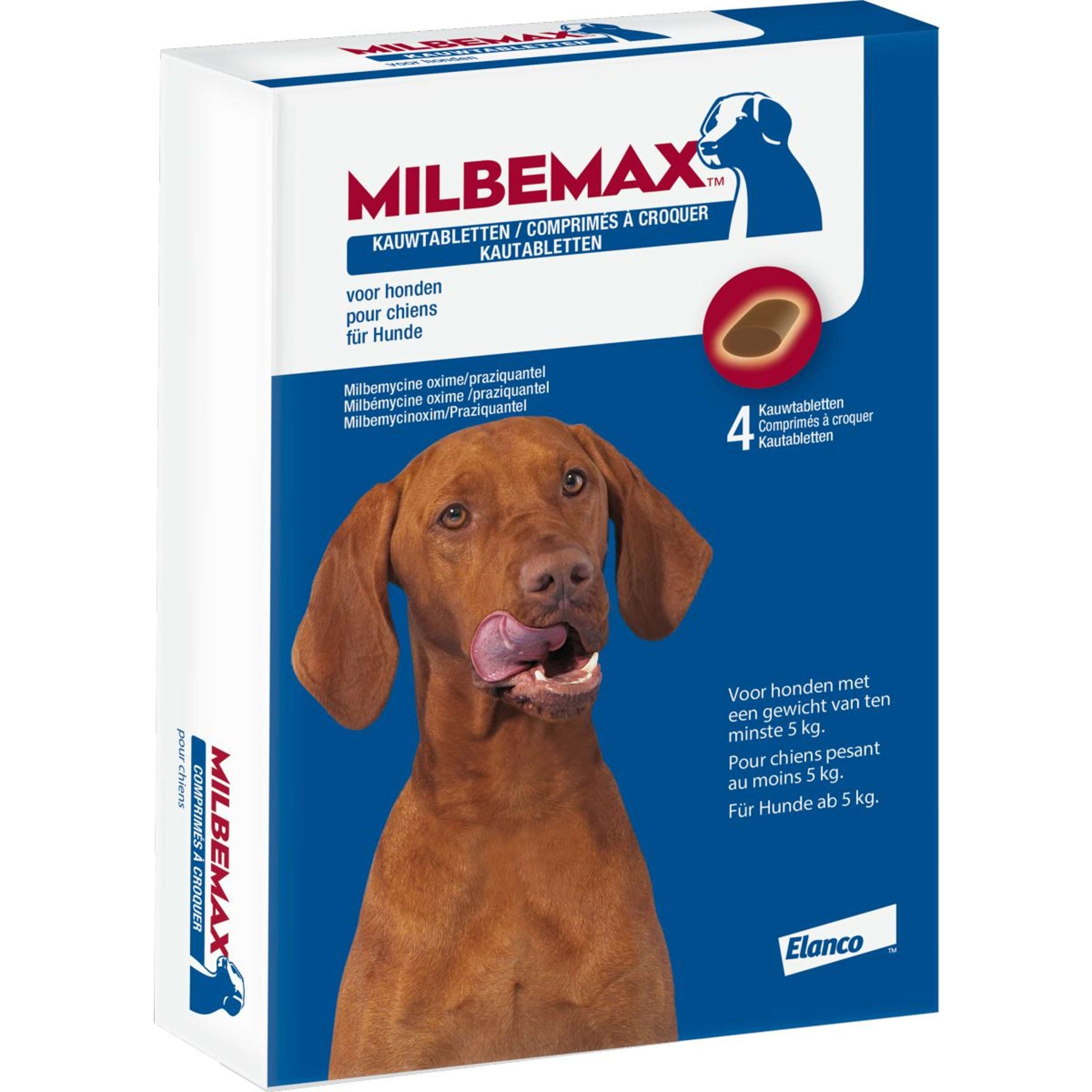 Milbemax Smakelijke Kauwtablet Hond 5-75kg