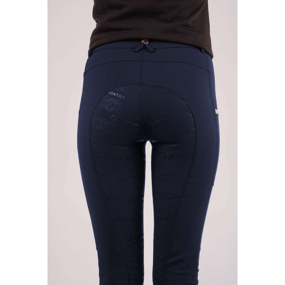 Montar Rijbroek Millie Rosegold Full Grip Navy