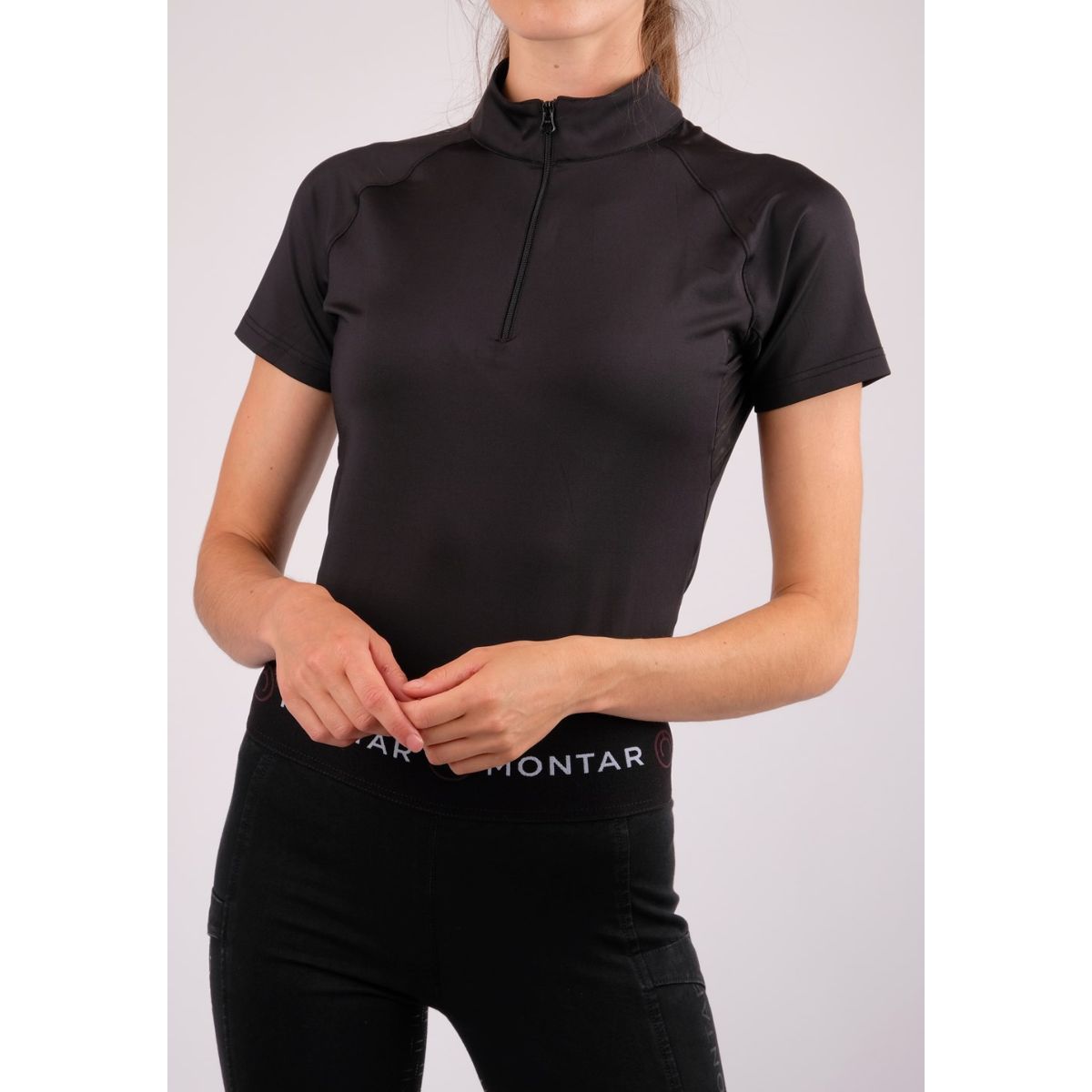 Montar Shirt Honey Mesh Zwart