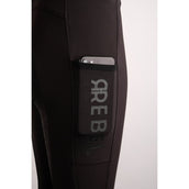 Montar Rijbroek Highwaist Thigh Pocket Full Grip Zwart