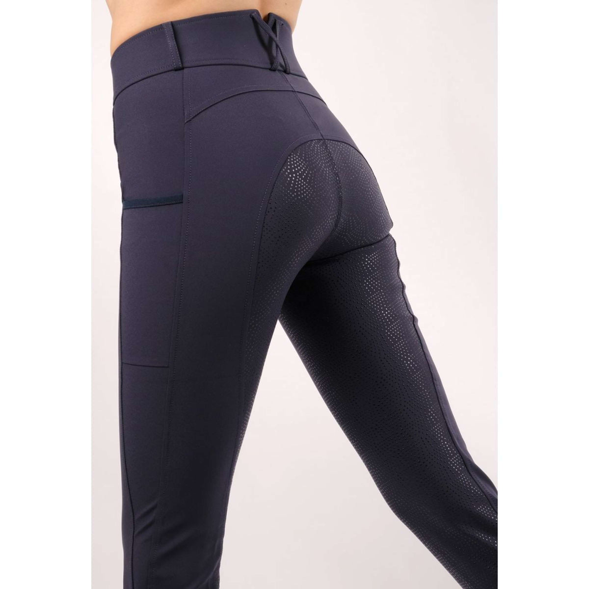 Montar Rijbroek Highwaist Thigh Pocket Full Grip Navy